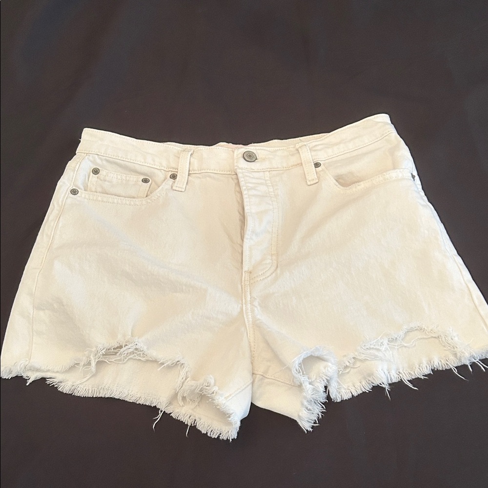 Lucky Brand White Distressed Shorts